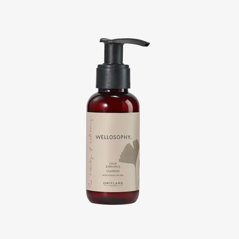 Limpiador Facial Calm & Balance Wellosophy con Ginkgo Biloba